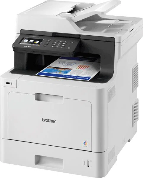 BROTHER Lézer MFP NY/M/S DCP-L8410CDW, A4, színes, 31 lap/perc, WiFi/LAN/USB, ADF, duplex, 2400x600dpi, 512MB - 2. kép