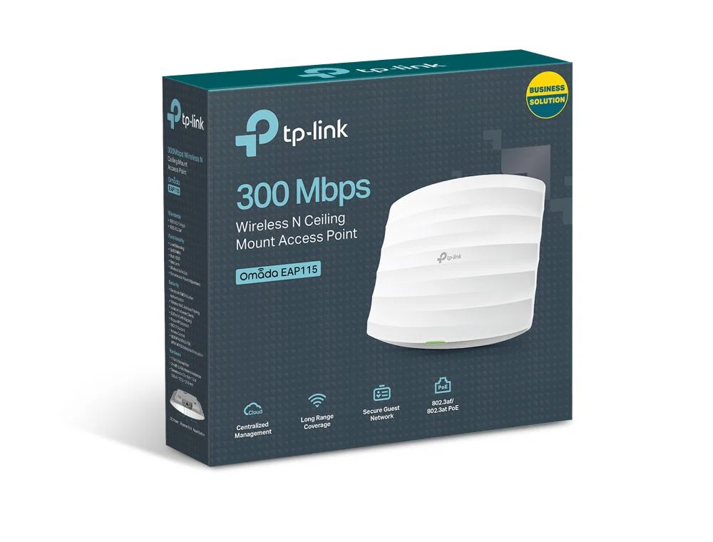 TP-LINK Wireless Access Point N-es 300Mbps Mennyezetre rögzíthető, EAP115 - 2. kép
