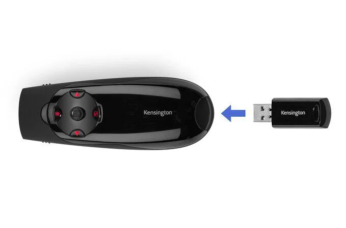 Kensington Expert Wireless Presenter Red Laser Black - 4. kép
