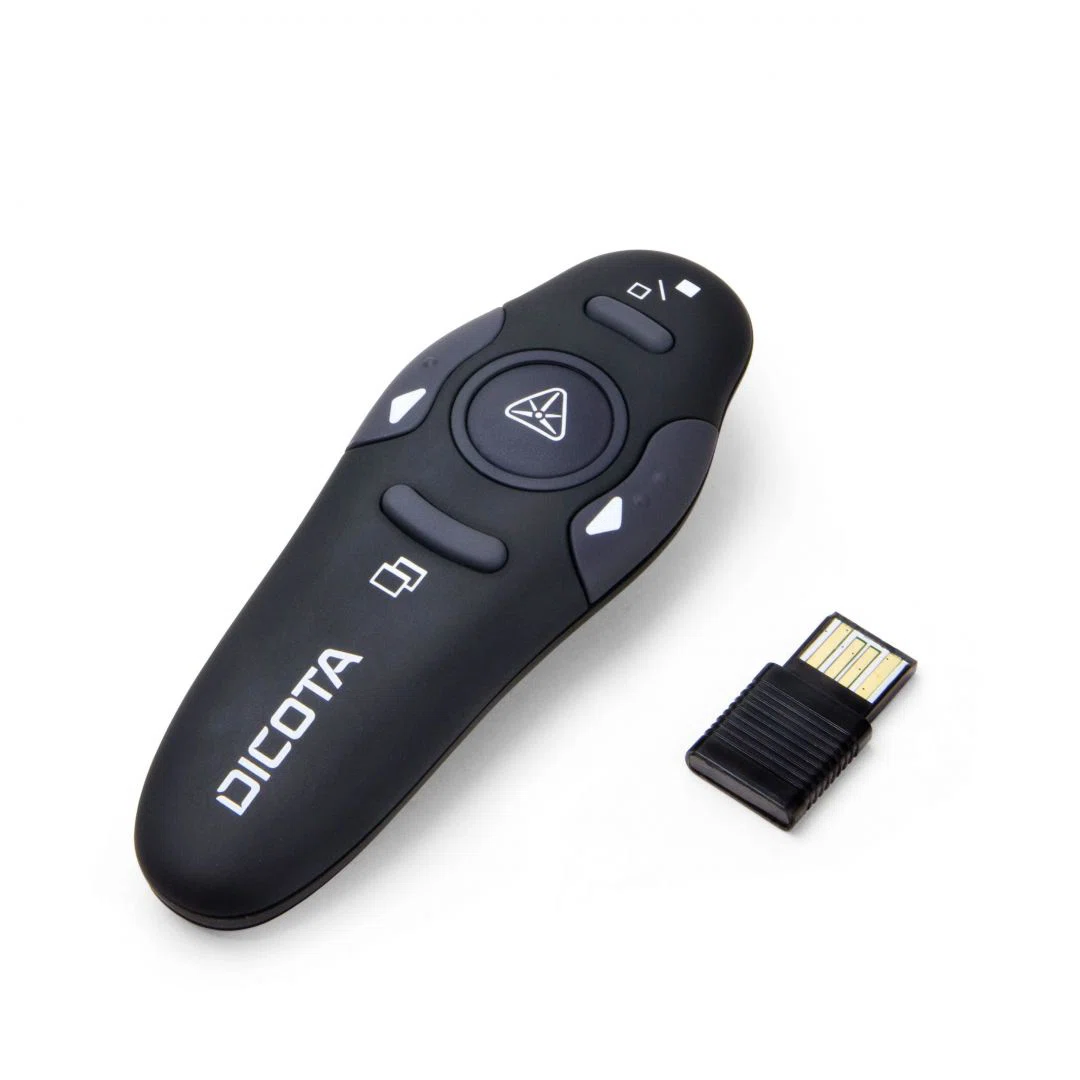 Dicota Pin Point Wireless Presenter Red Laser Black - 5. kép