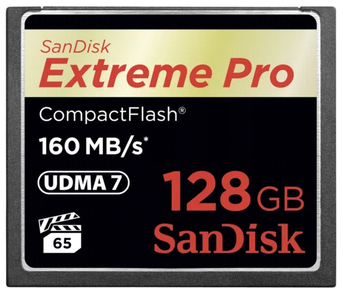 SANDISK 123845, CF EXTREME PRO KÁRTYA 128GB, 160MB/S