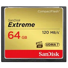 SANDISK 124094, CF Extreme kártya 64 GB, 120MB/sec.