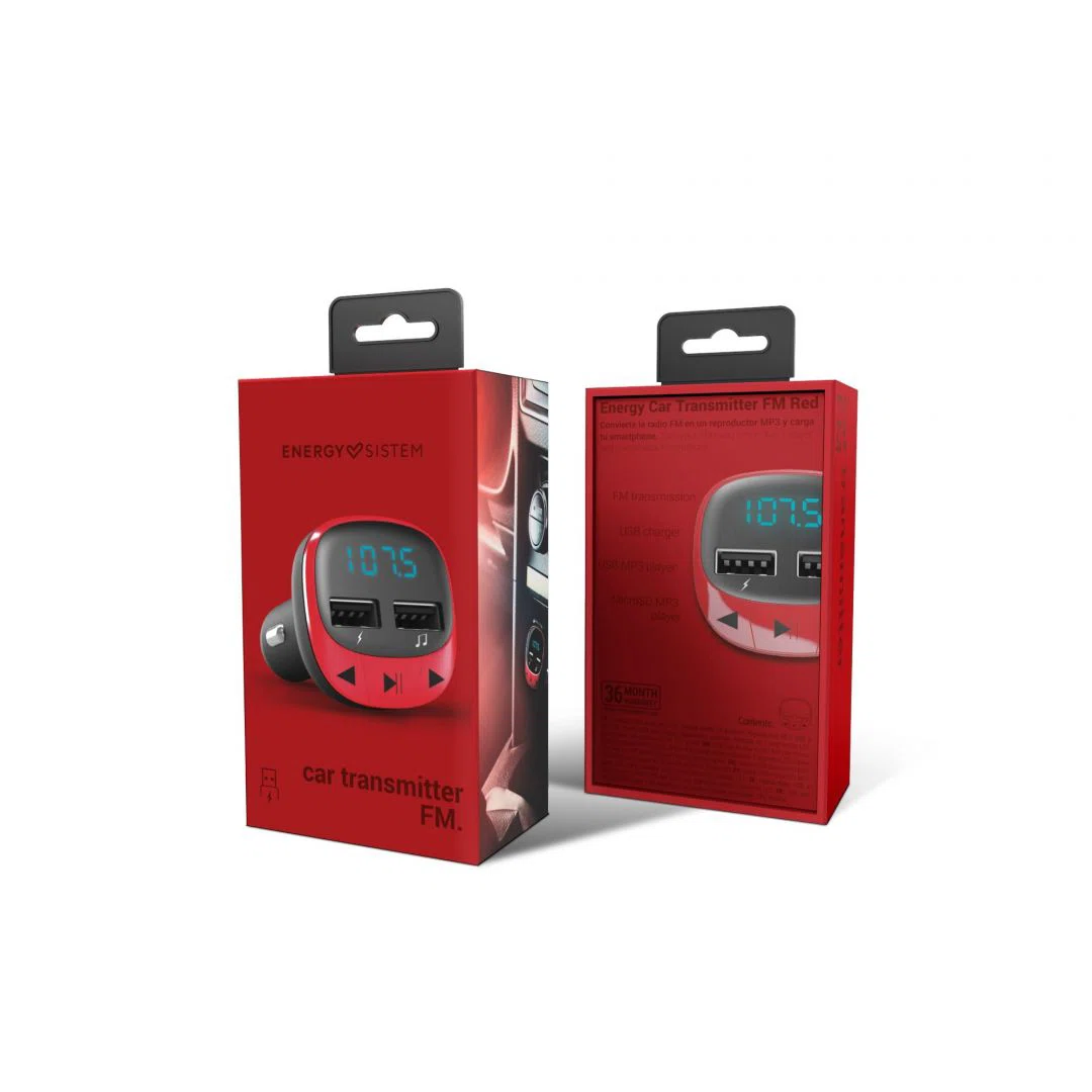 Energy Sistem Car Transzmitter FM Red - 8. kép