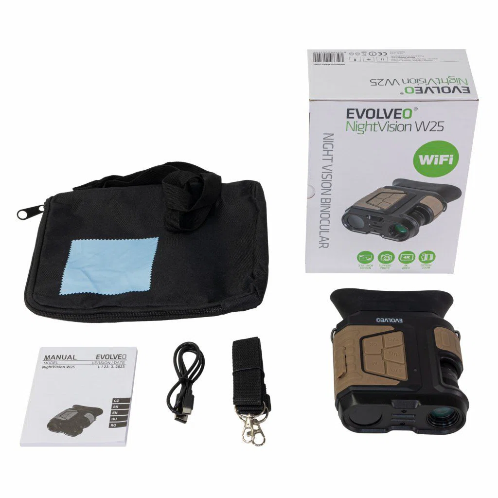 Evolveo NightVision W25 távcső éjjellátóval és WiFi-vel Black - 9. kép