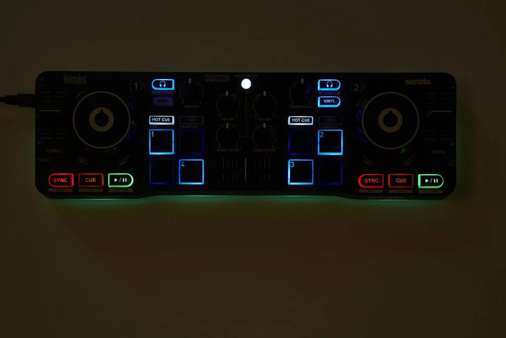 Hercules DJControl Starlight Keverőpult Black - 5. kép