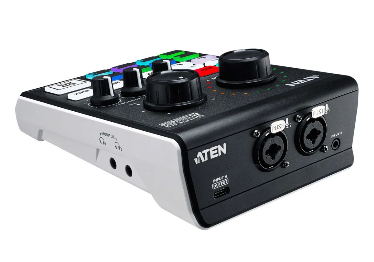 ATEN UC8000 Podcast AI Audio Mixer | MicLIVE 6CH Black - 3. kép