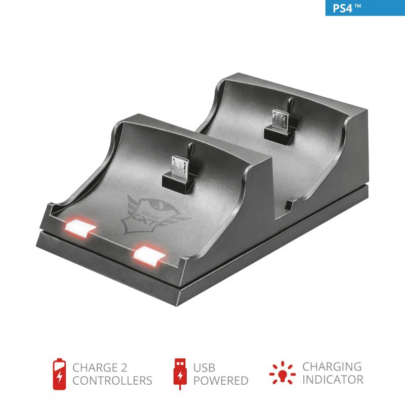 TRUST Duo dokkoló PS4-hez 21681 (GXT 235 Duo Charging Dock for PS4) - 2. kép