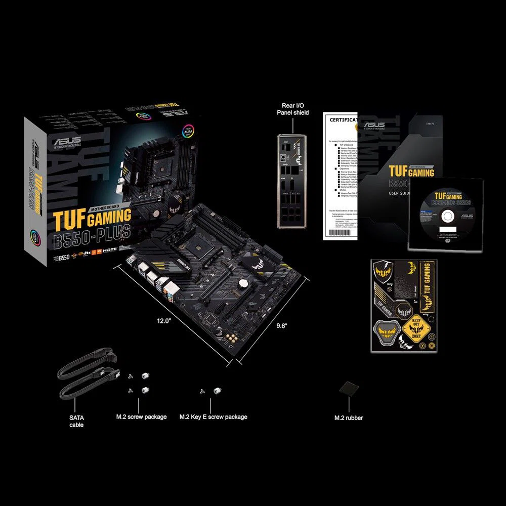 ASUS Alaplap AM4 TUF GAMING B550-PLUS AMD B550, ATX - 2. kép