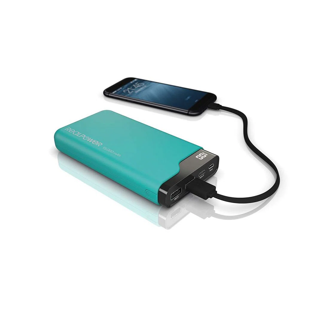 Realpower PB-15000C 15000mAh Green - 4. kép