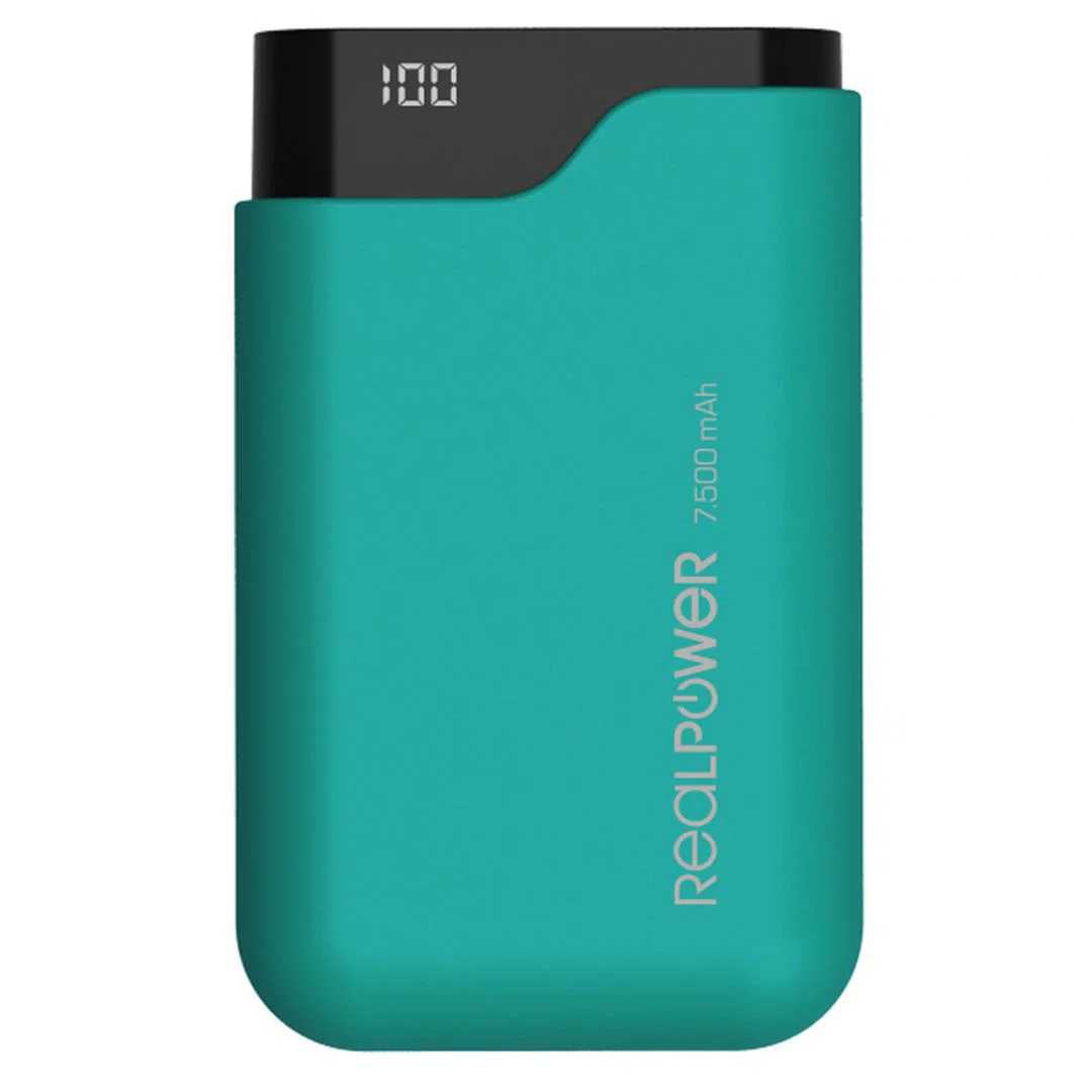 Realpower PB-7500C 7500mAh PowerBank Green - 3. kép