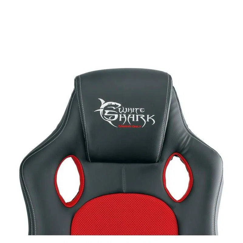 WHITE SHARK KINGS THRONE gamer szék fekete/piros - 4. kép