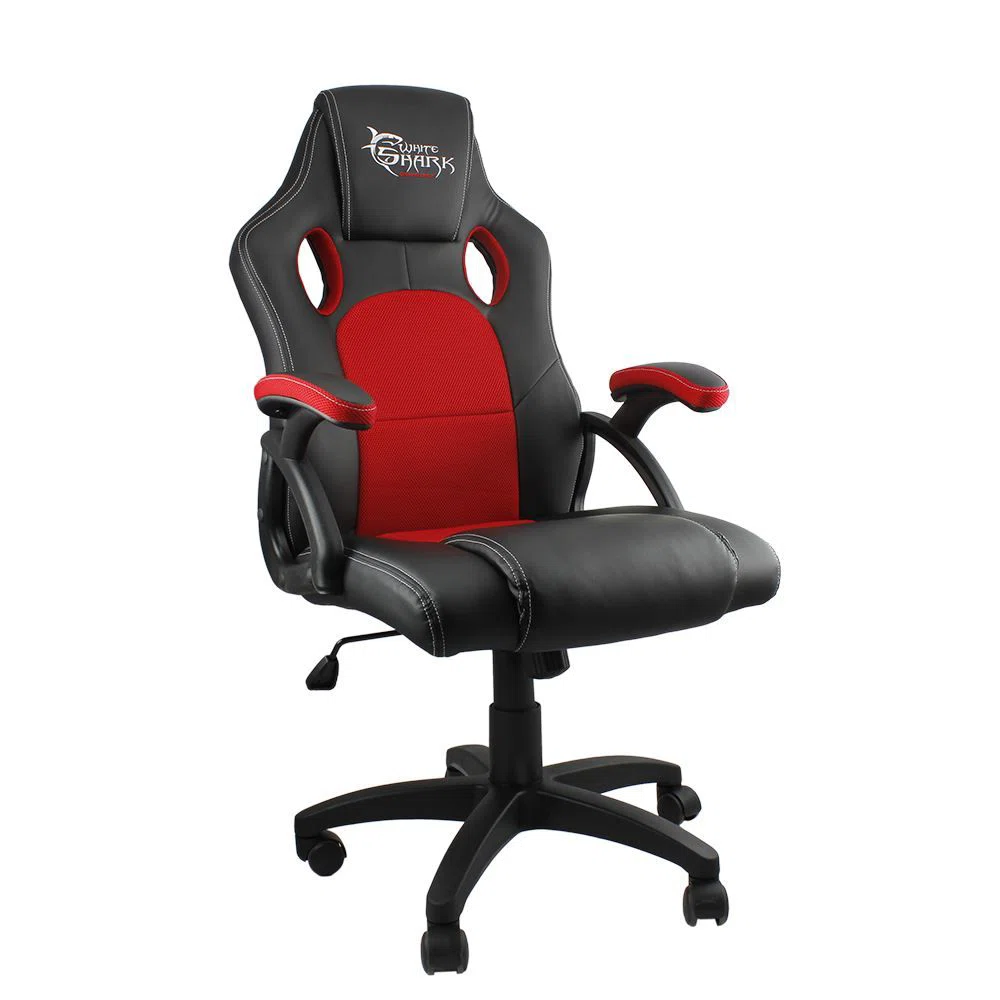 WHITE SHARK KINGS THRONE gamer szék fekete/piros - 5. kép