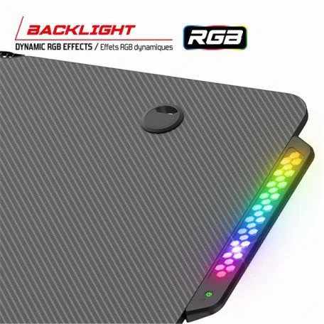 Spirit Of Gamer Headquarter 600 R Gaming Desk Black - 5. kép