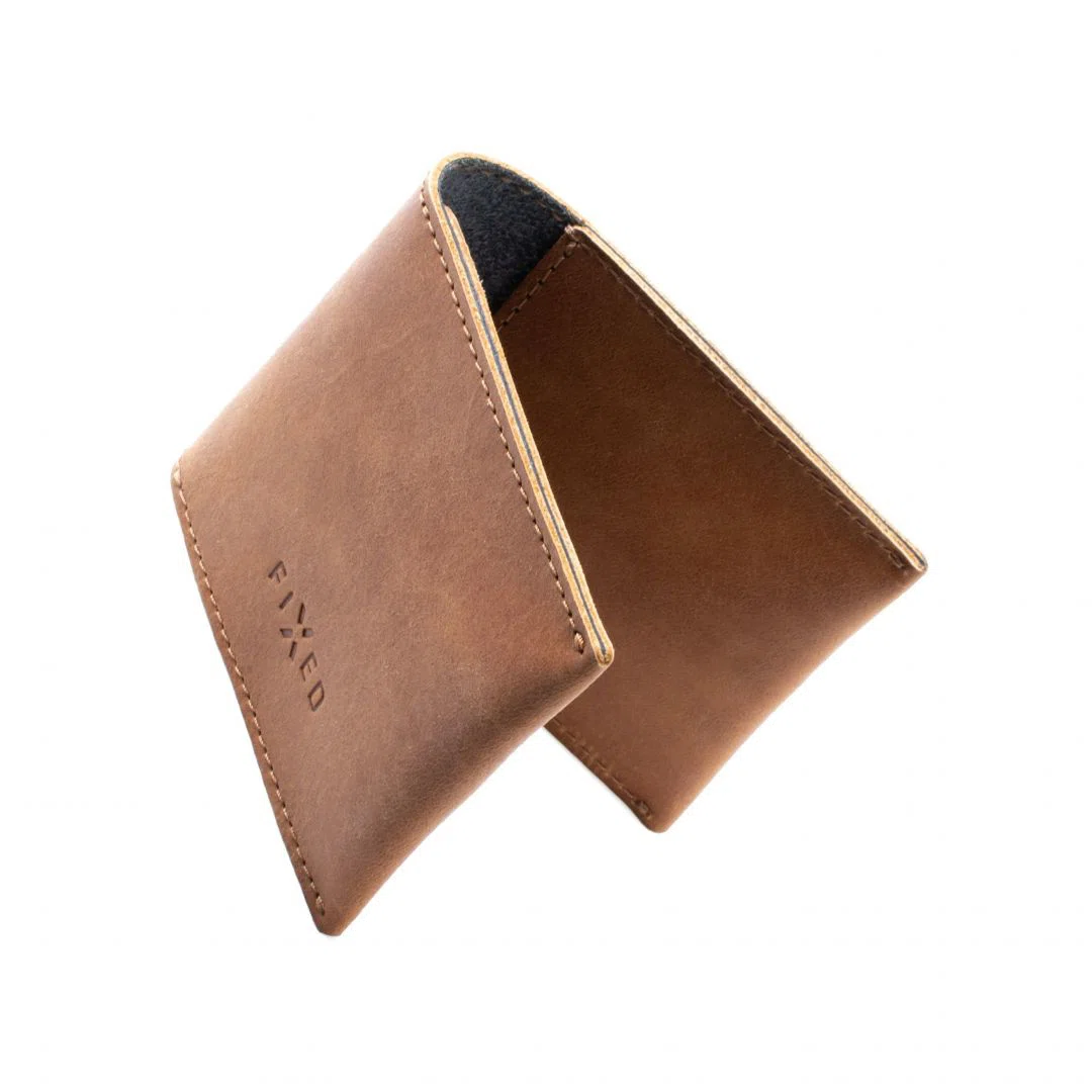 FIXED valódi bőr pénztárca, barna - 4. kép