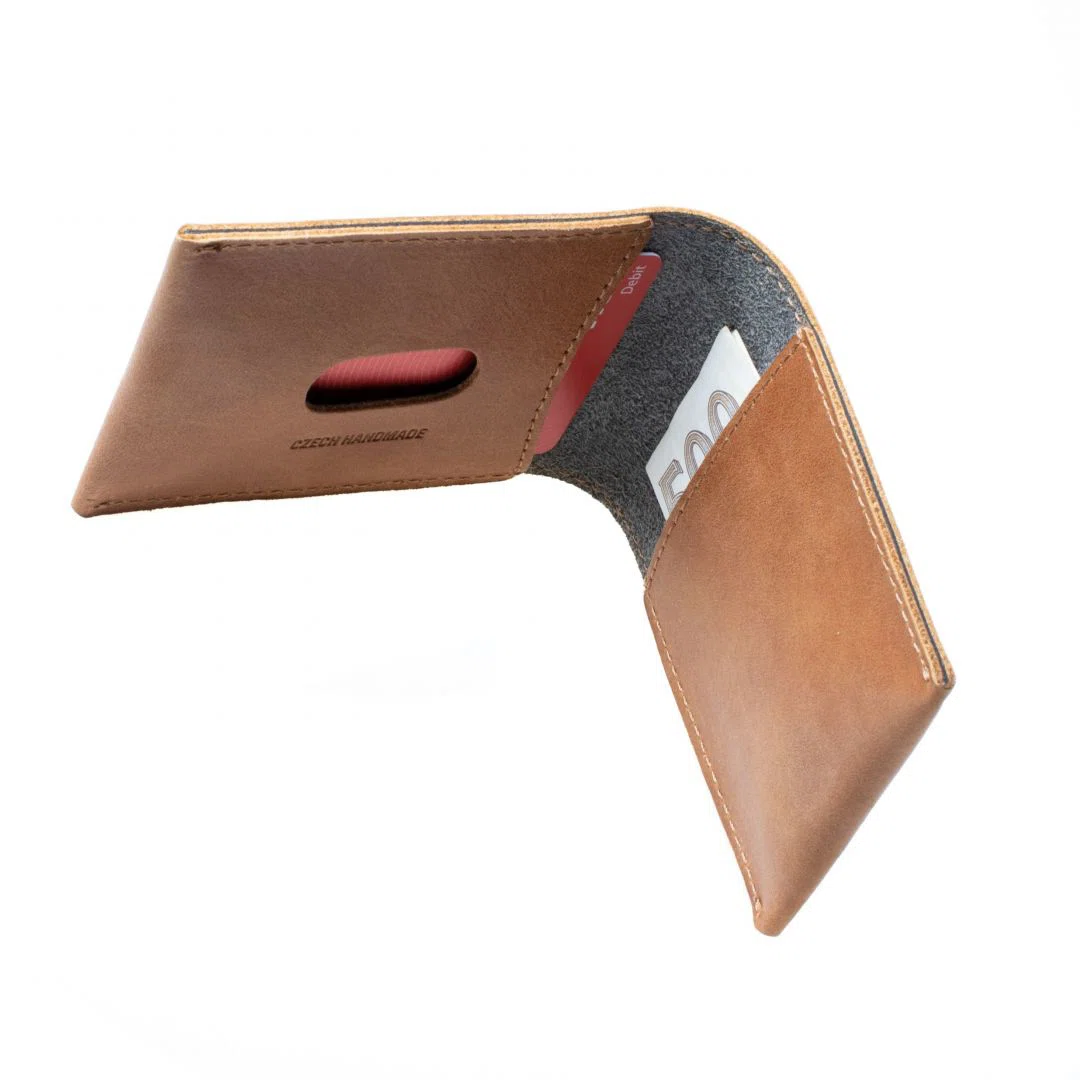 FIXED valódi bőr pénztárca, barna - 5. kép
