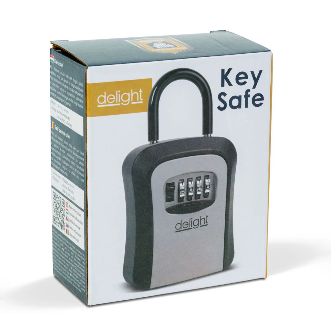 Delight Kulcsszéf - reteszelhető akasztó - fém - 170 x 95 x 40 mm - 3. kép