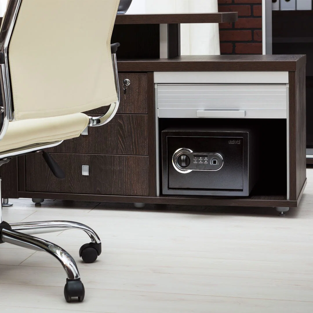 Delight Digitális széf ujjlenyomat olvasóval és gombsorral - 352x250x250mm - 3. kép