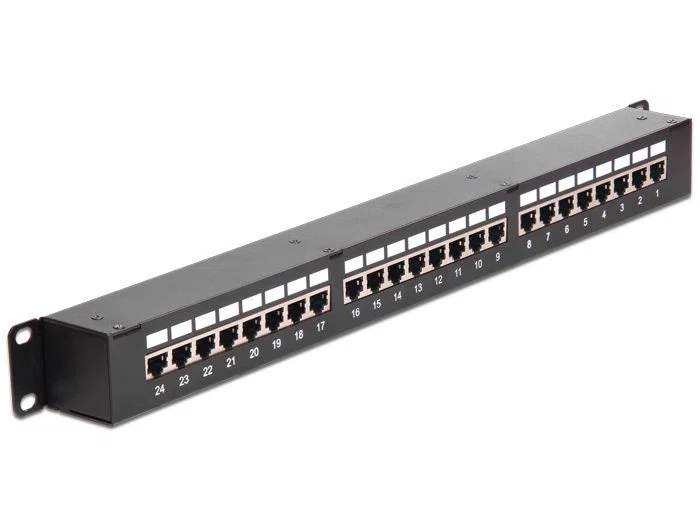 DeLock 24-port Patch Panel 1U Black - 2. kép