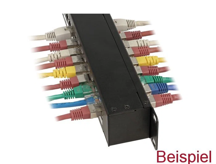 DeLock 24-port Patch Panel 1U Black - 3. kép