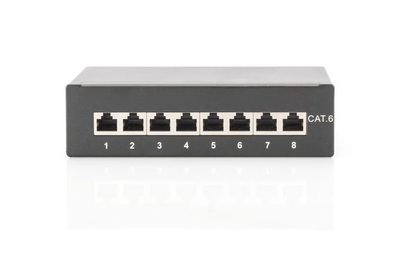 Digitus 8-port Patch Panel 1U Black - 2. kép