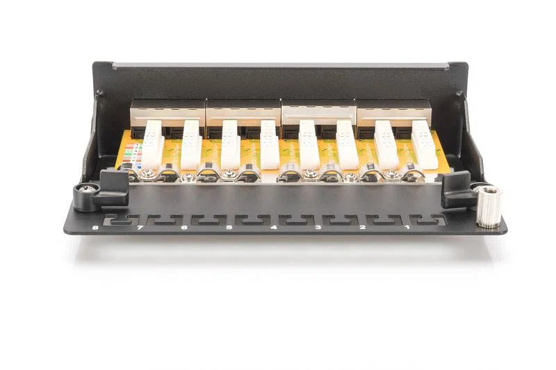 Digitus 8-port Patch Panel 1U Black - 4. kép