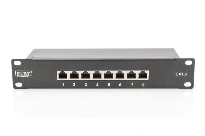 Digitus 8-port Patch Panel 1U Black - 2. kép