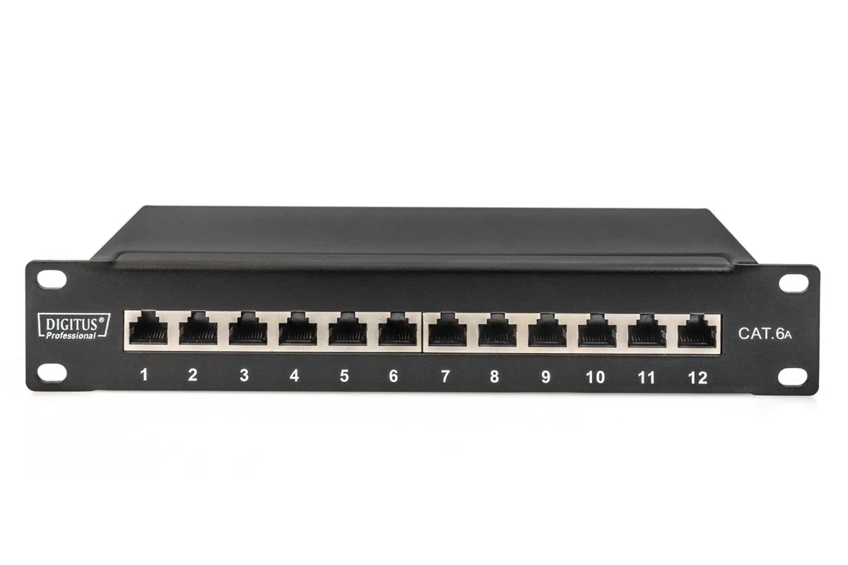 Digitus 12-port Patch Panel 1U Black - 2. kép