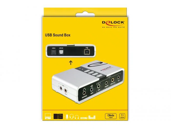 DeLock Sound box 7.1 USB Hangkártya - 6. kép