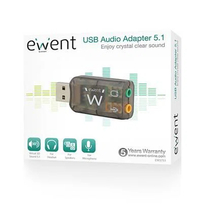 Ewent EW3751 5.1 USB Hangkártya - 3. kép
