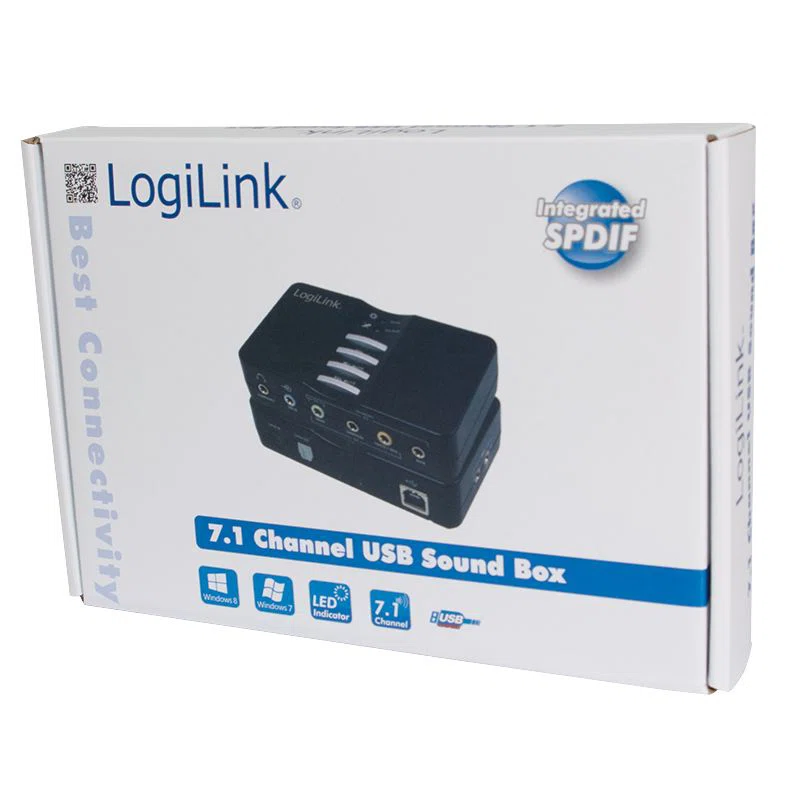 Logilink USB Sound Box 7.1 Channel Black - 2. kép