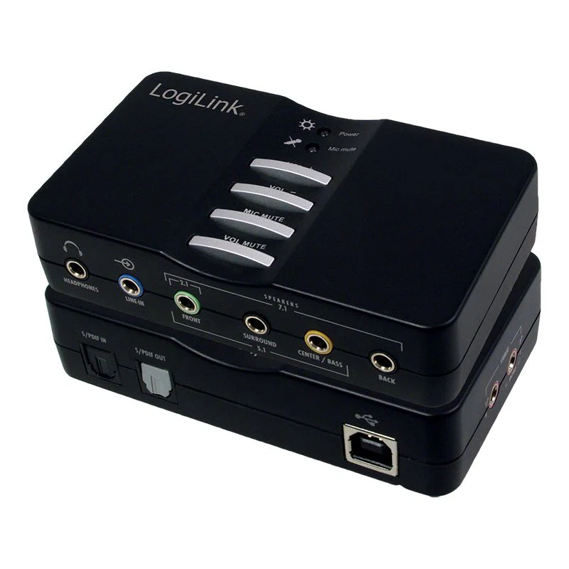 Logilink USB Sound Box 7.1 Channel Black - 3. kép