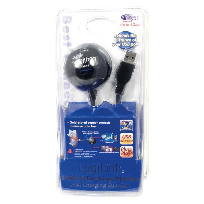 Logilink CU0035 Extension Cable USB 3.0 with Docking Station - 2. kép