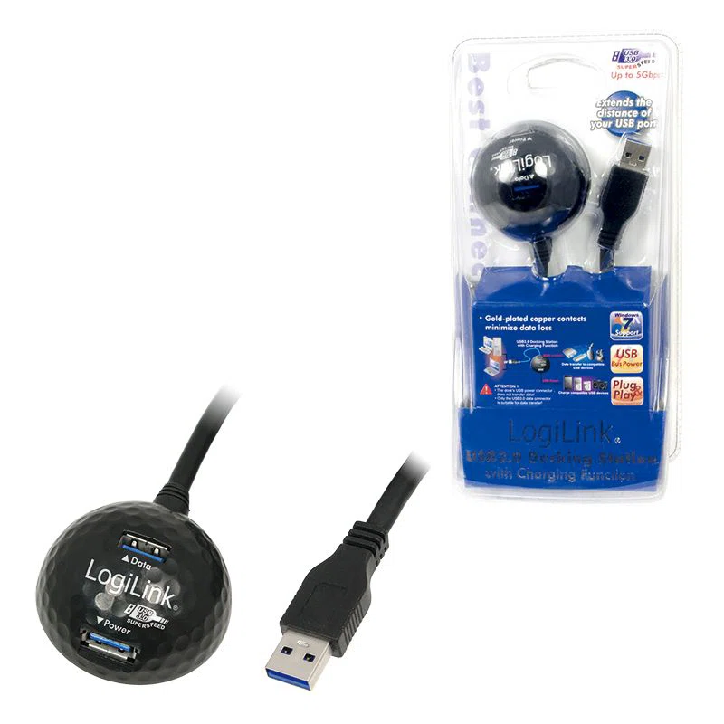 Logilink CU0035 Extension Cable USB 3.0 with Docking Station - 3. kép
