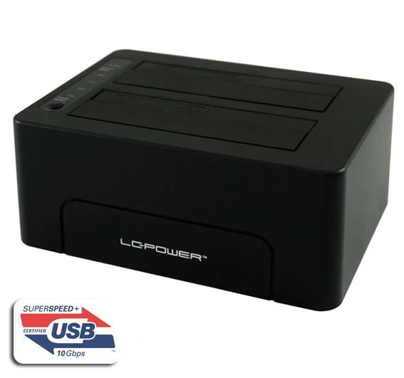 LC Power LC-DOCK-C HDD docking station Black - 3. kép