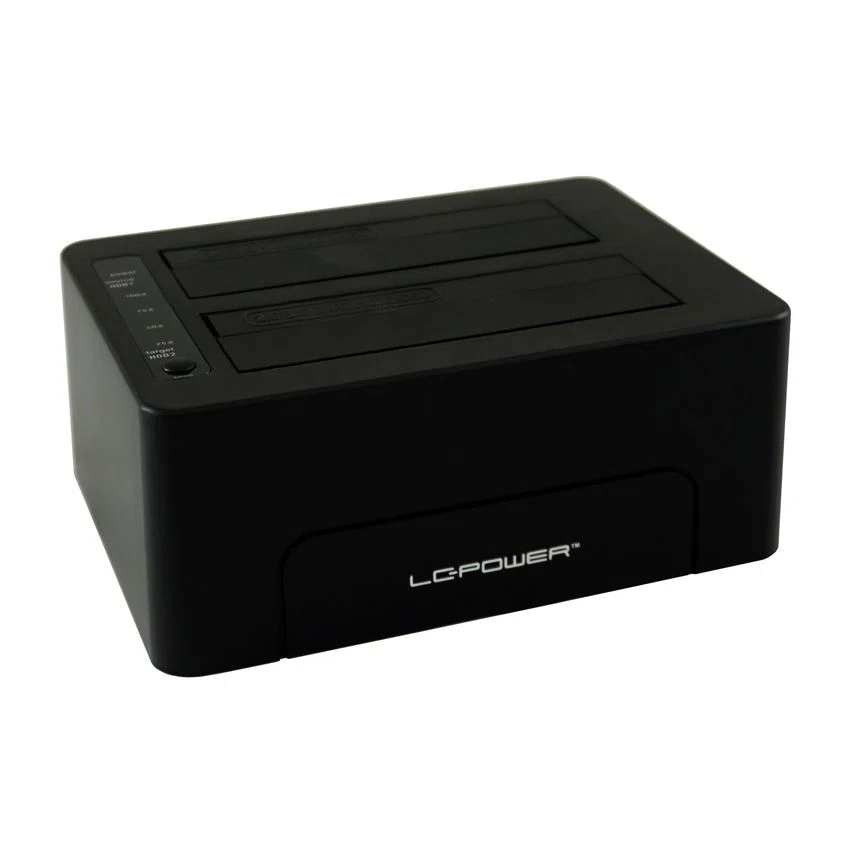 LC Power LC-DOCK-C HDD docking station Black - 4. kép