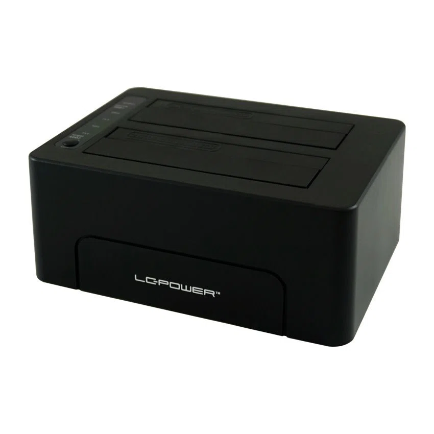 LC Power LC-DOCK-C HDD docking station Black - 5. kép