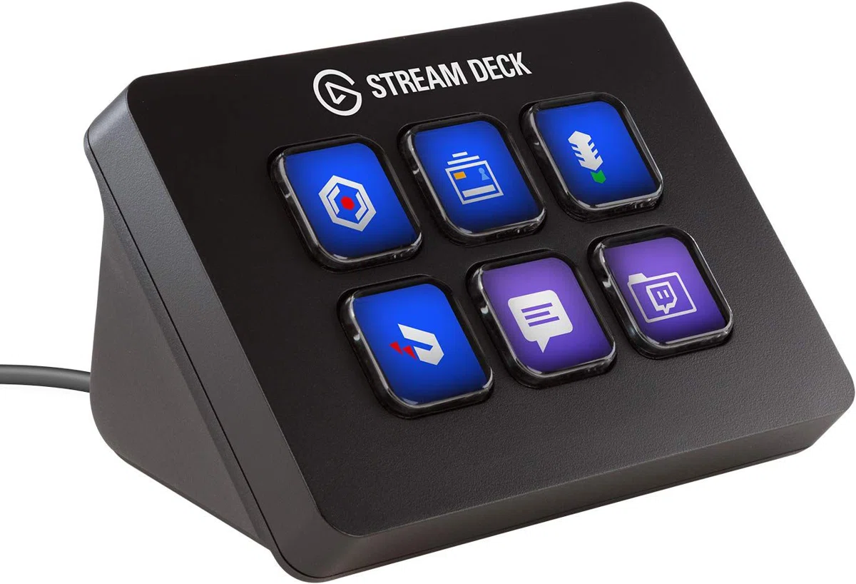 CORSAIR ELGATO STREAM DECK MINI, 6 Testreszabható LCD Billentyű, fekete