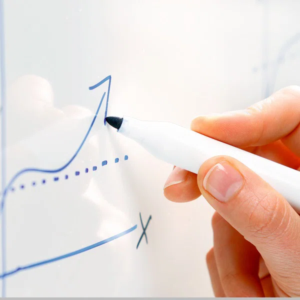 DAHLE Whiteboard-Professional Board 96106, 120x180cm (zománc tábla, mágneses, alumínium váz) - 3. kép