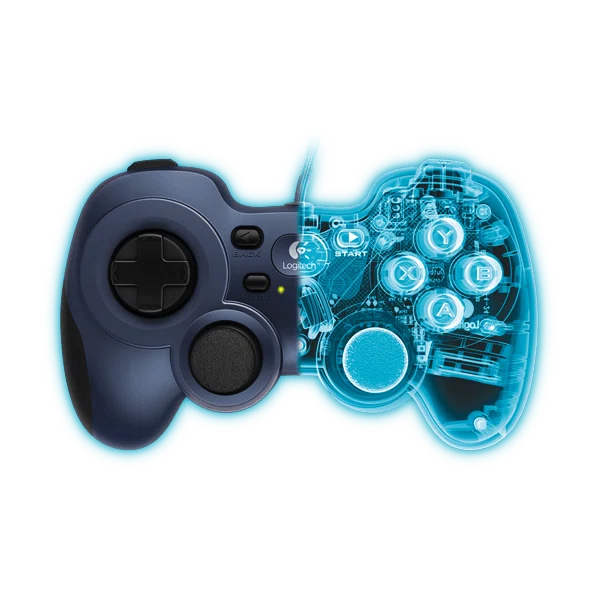 LOGITECH Játékvezérlő - F310 Vezetékes Gamepad PC-re, Kék - 4. kép