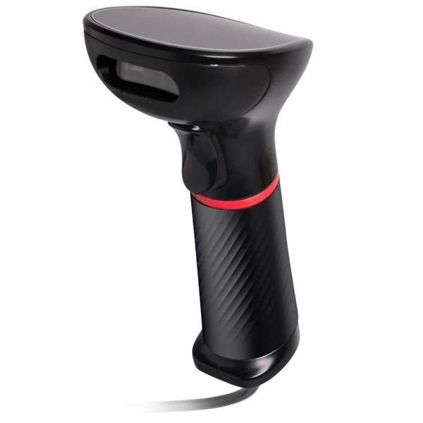 POLPOS PS-200 vezetékes vonalkódolvasó USB kábellel és állvánnyal, nagyteljesítményű CMOS képérzékelő, 1D&2D olvasás - 2. kép