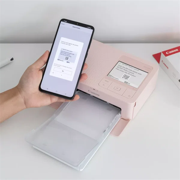 CANON Hőszublimációs fotónyomtató SELPHY CP1500, USB/WiFi/SD,  300x300 dpi, 3.2" LCD, Pink - 9. kép