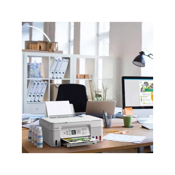 CANON Tintasugaras MFP 3in1 PIXMA MEGATANK G3470 WHITE, A4, FF 11 k/p, SZ 6 k/p, 4800x1200dpi, USB/WiFi - 3. kép