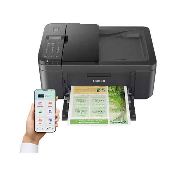 CANON Tintasugaras MFP 4in1 PIXMA TR4755i, A4, FF 8,8 k/p, SZ 4,4 k/p, 4800x1200dpi, duplex, USB/WiFi, ADF, Fekete - 2. kép