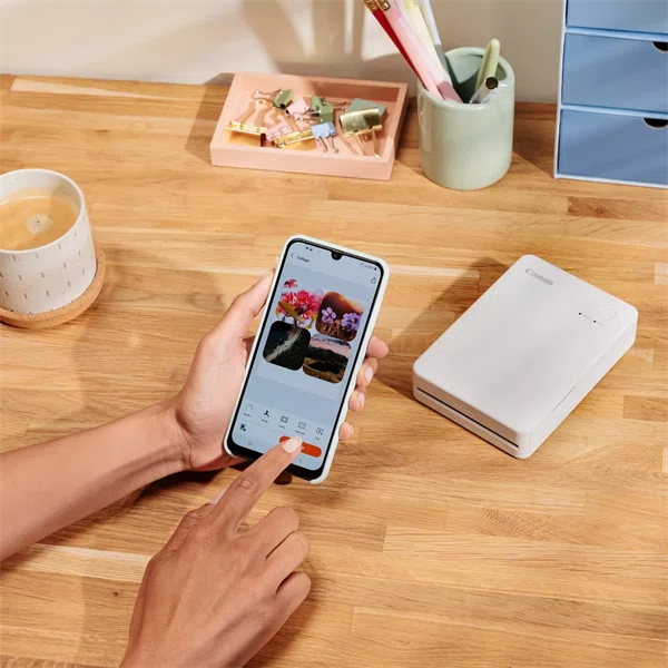 CANON Mobil fotónyomtató SELPHY QX20, WiFi,  287x287 dpi, Fehér - 6. kép