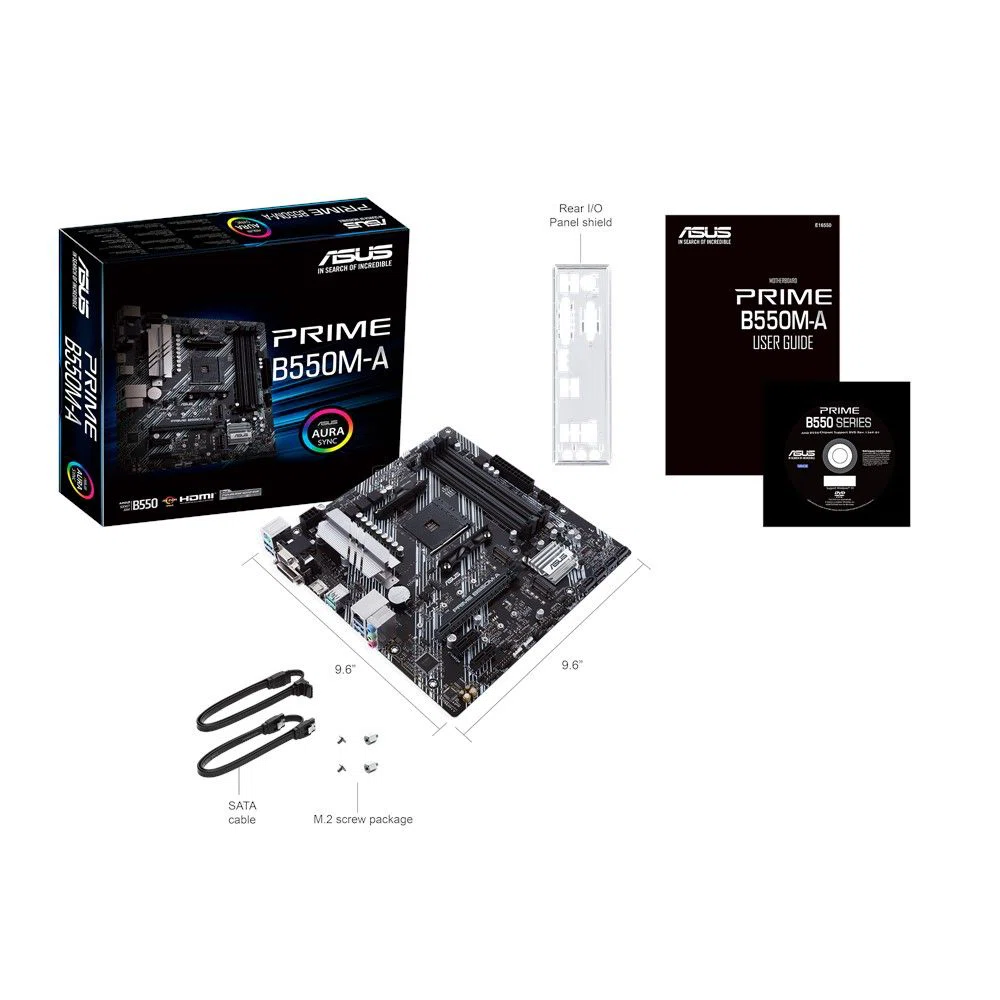 ASUS Alaplap AM4 PRIME B550M-A AMD B550, mATX