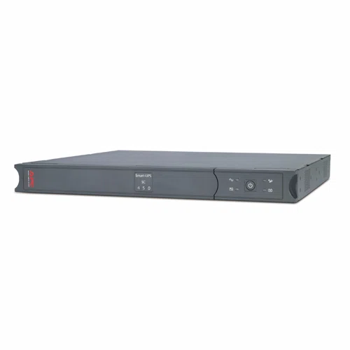APC Smart-UPS SC450RMI1U (4 IEC13) 450VA (280 W) 230V Power-Saving LINE-INTERACTIVE szünetmentes tápegység, rack(1U)/tor