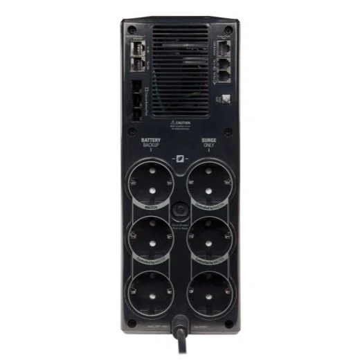 APC szünetmentes, Back-UPS BR1500G-GR, (3+3 SCHUKO) 1500VA (865 W) LCD 230V LINE-INTERAKTÍV, torony - USB - 2. kép