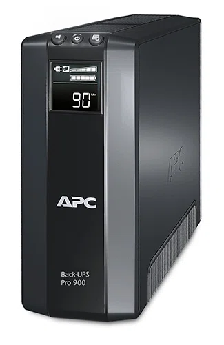 APC szünetmentes, Back-UPS BR900G-GR ) (3+2 SCHUKO) 900VA (540 W) LCD 230V LINE-INTERAKTÍV, torony - USB in