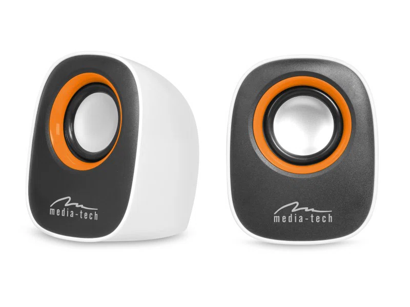 MEDIA-TECH Hangszóró 2.0 IBO 6W, USB Powered, fehér