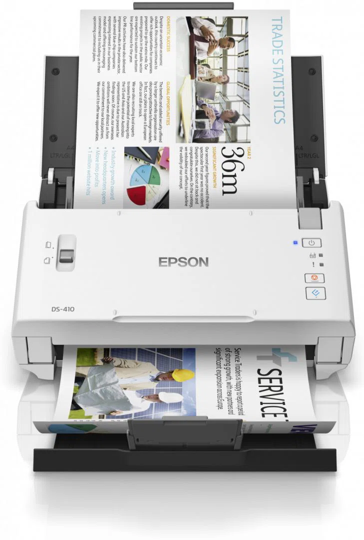 EPSON Docuscanner - WorkForce DS-410 (A4, 600 DPI, 26 lap/perc, USB, ADF, duplex) - 2. kép